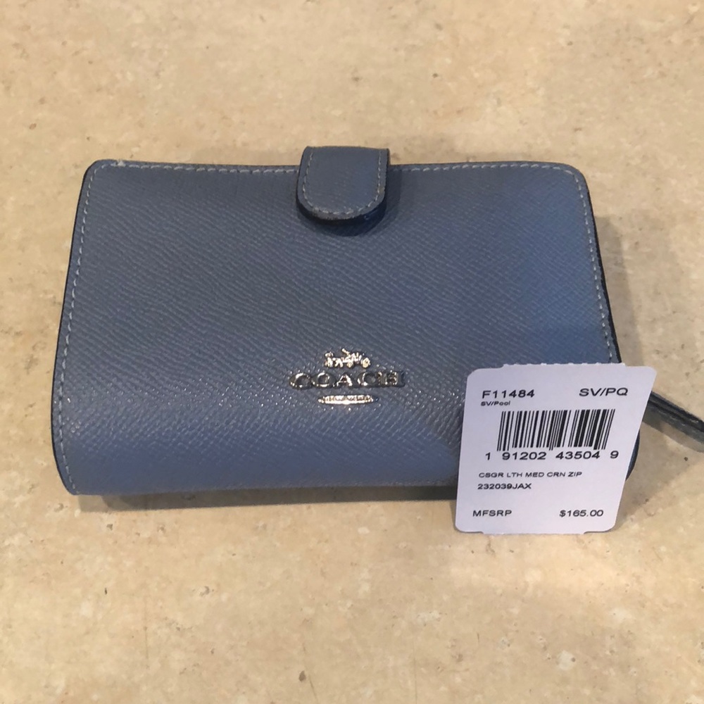 Coach Corner Zip Wallet
